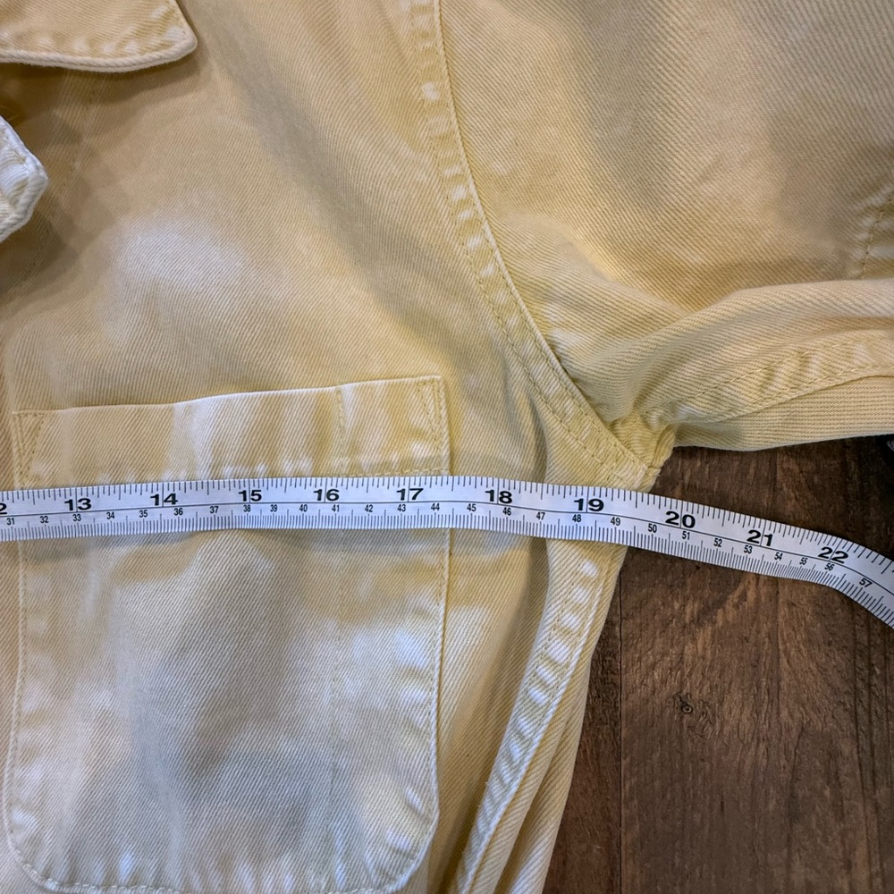 Pistola Parker Romper Yellow Utility Cuffed Shorts Button Front Size M - Picture 8 of 11
